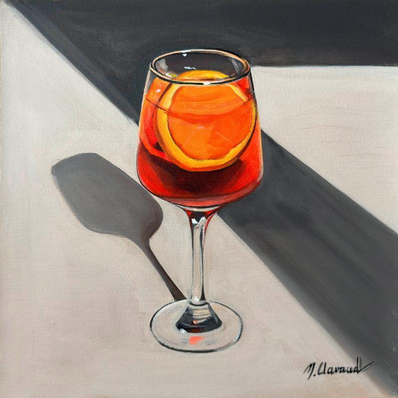 Painting SIP OF SUMMER by Clavaud Morgane | Painting Figurative Acrylic Life style, Still-life