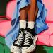 Painting CONVERSE by Clavaud Morgane | Painting Figurative Mode Life style Still-life Acrylic