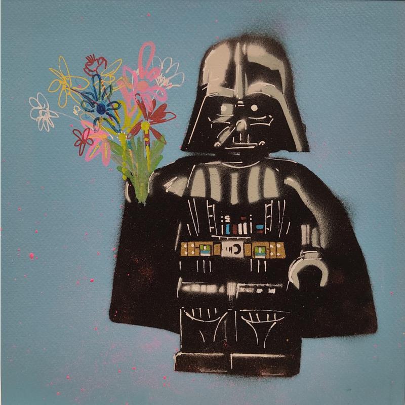 Painting Dark Vador by MR.P0pArT | Painting Pop-art Acrylic, Graffiti, Posca Cinema, Pop icons