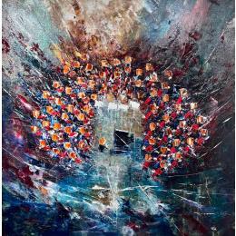Painting Concert Leviathan by Reymond Pierre | Painting Figurative Oil