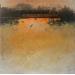 Gemälde Abstraction #1987 von Hévin Christian | Gemälde Abstrakt Minimalistisch Holz Öl Acryl Pastell