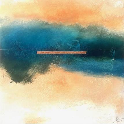 Painting Abstraction #1970 by Hévin Christian | Painting Abstract Acrylic, Oil, Pastel, Wood Minimalist