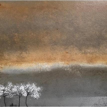 Painting Aanor by Manconi Gil | Painting Subject matter Metal, Upcycling Landscapes