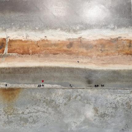 Painting Agathe by Manconi Gil | Painting Subject matter Metal, Upcycling Landscapes