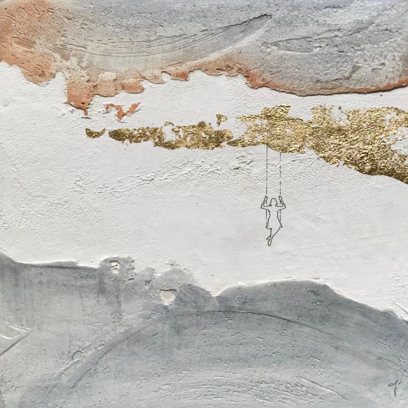 Gemälde TALASSA von Roma Gaia | Gemälde Materialismus Minimalistisch Acryl Sand