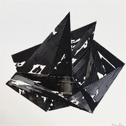 Peinture Diamant par Sala Michèle | Tableau Abstrait Acrylique minimaliste