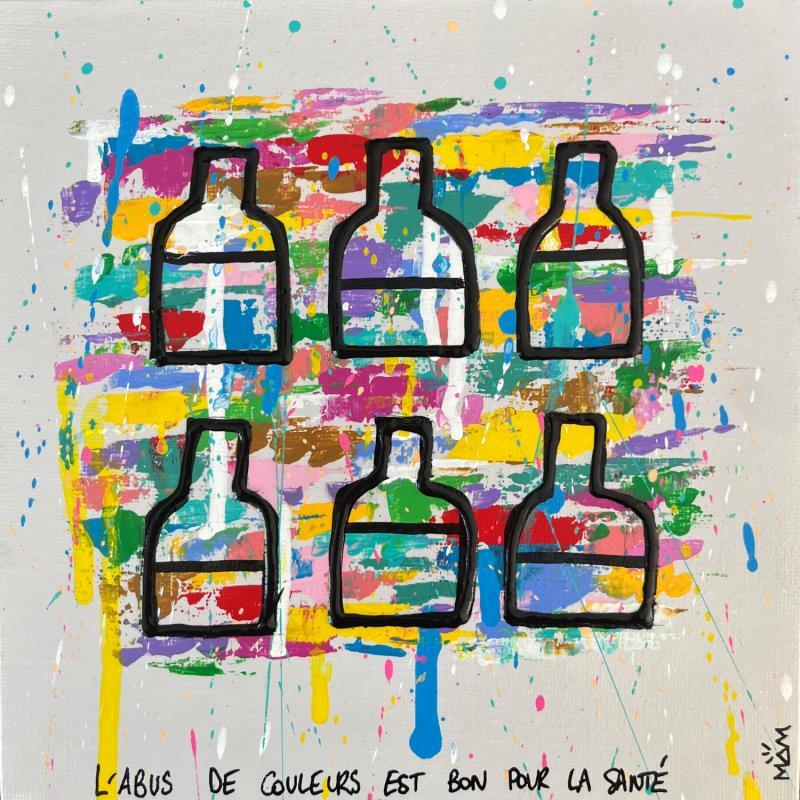 Painting L'ABUS A DU BON by Mam | Painting Pop-art Society Pop icons Life style Acrylic