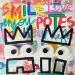 Painting SMILE POTES by Mam | Painting Pop-art Portrait Pop icons Life style Acrylic