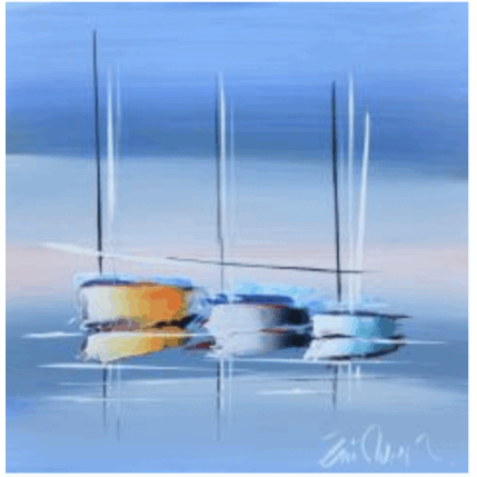 Peinture Beau voyage par Munsch Eric | Tableau Figuratif Acrylique, Huile Marine