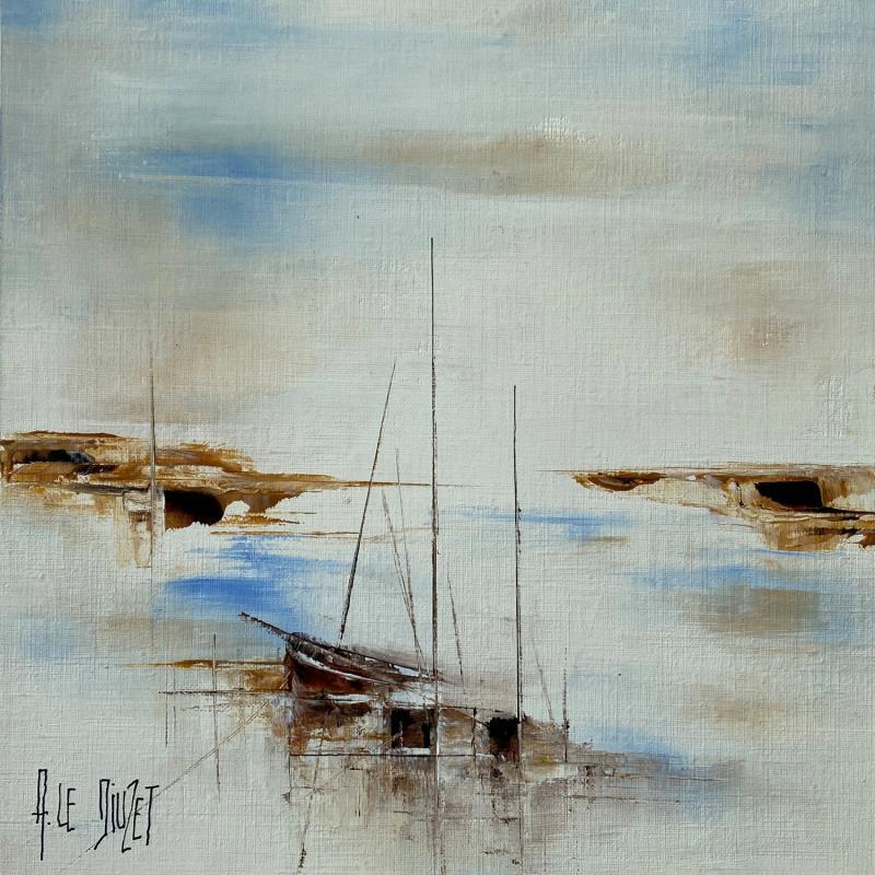 Painting Composition BZ 22 by Le Diuzet Albert | Painting Figurative Marine Oil
