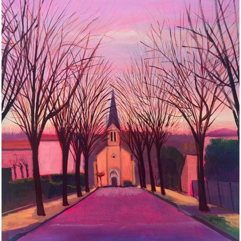 Peinture Eglise de Fleurieu sur Saône par Sirope Rémy | Tableau