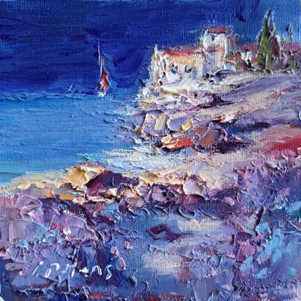 Gemälde Small Town  von Petras Ivica | Gemälde Impressionismus Öl Landschaften