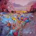 Painting Magical Flowers  by Petras Ivica | Painting Impressionism Landscapes Oil