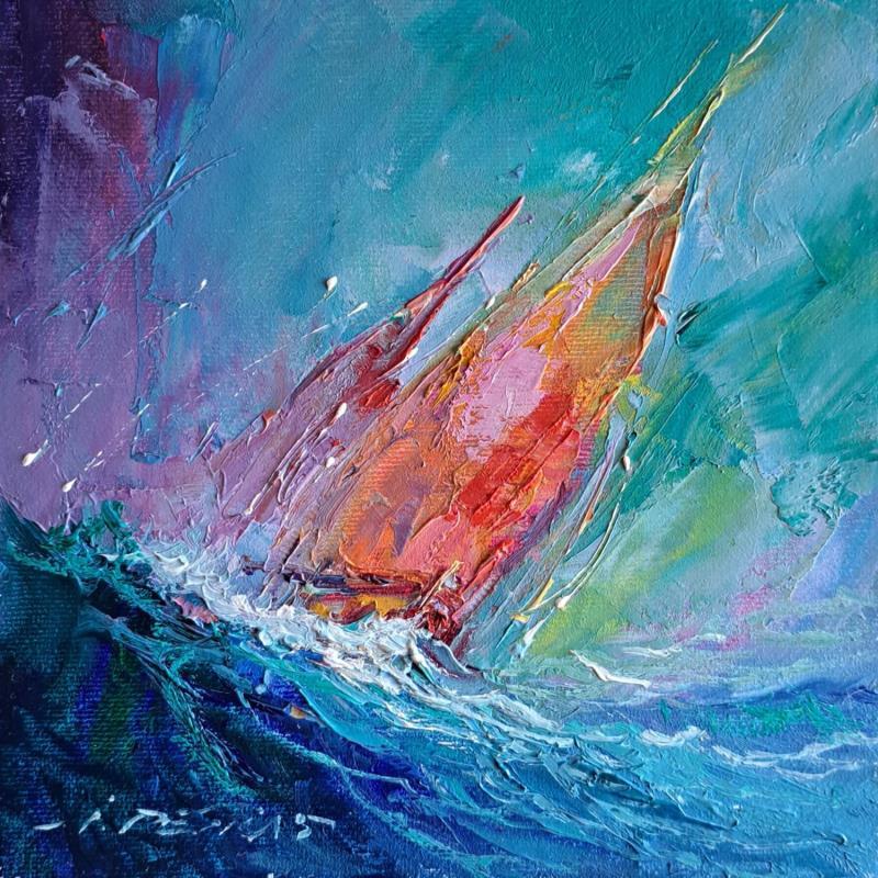 Gemälde Sea  von Petras Ivica | Gemälde Impressionismus Landschaften Öl