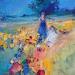Gemälde On a Walk  von Petras Ivica | Gemälde Impressionismus Landschaften Öl