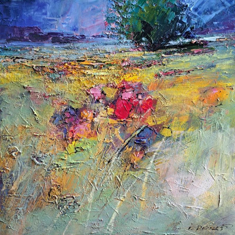Gemälde Fields of Yellow Grass  von Petras Ivica | Gemälde Impressionismus Öl Landschaften