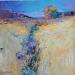 Gemälde Blue Sky and Flowers  von Petras Ivica | Gemälde Impressionismus Landschaften Öl