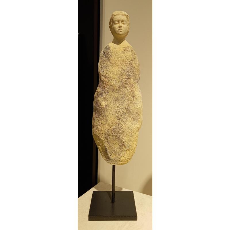 Sculpture Le silence des pierres 1TR by Ferret Isabelle | Sculpture Figurative Ceramics, Metal