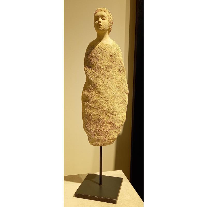 Skulptur Le silence des pierres 2TR von Ferret Isabelle | Skulptur Figurativ Keramik
