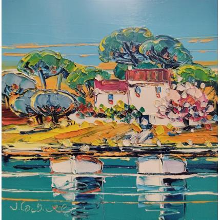 Painting Abri cotier by Corbière Liisa | Painting Figurative Oil Landscapes, Marine
