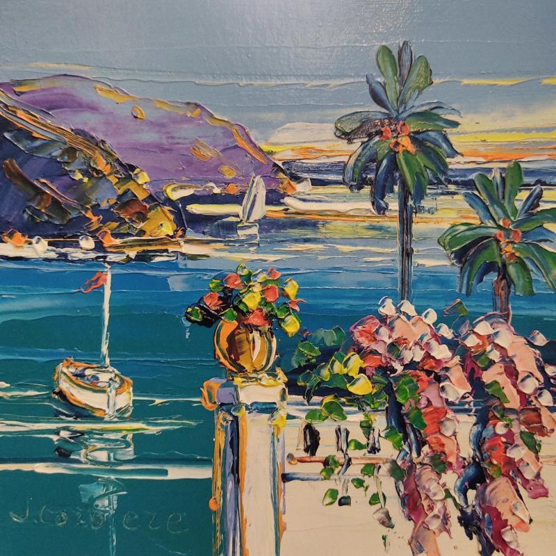 Peinture Autour du Cap Corse par Corbière Liisa | Tableau Figuratif Paysages Marine Huile