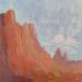 Painting Sedona Morning by Carrillo Cindy  | Painting Figurative Landscapes Oil