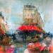Peinture Paris morning par Solveiga | Tableau Acrylique