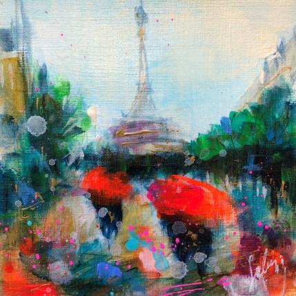 Painting Romantic Paris by Solveiga | Painting  Acrylic