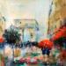 Peinture Les Champs Elysées par Solveiga | Tableau Acrylique