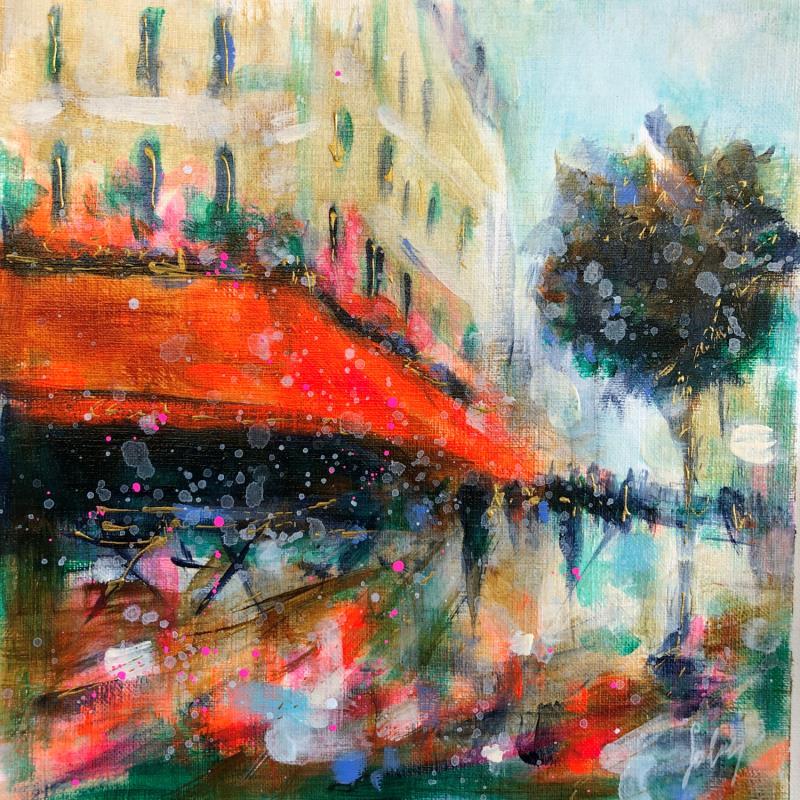 Painting Café Eden by Solveiga | Painting Acrylic