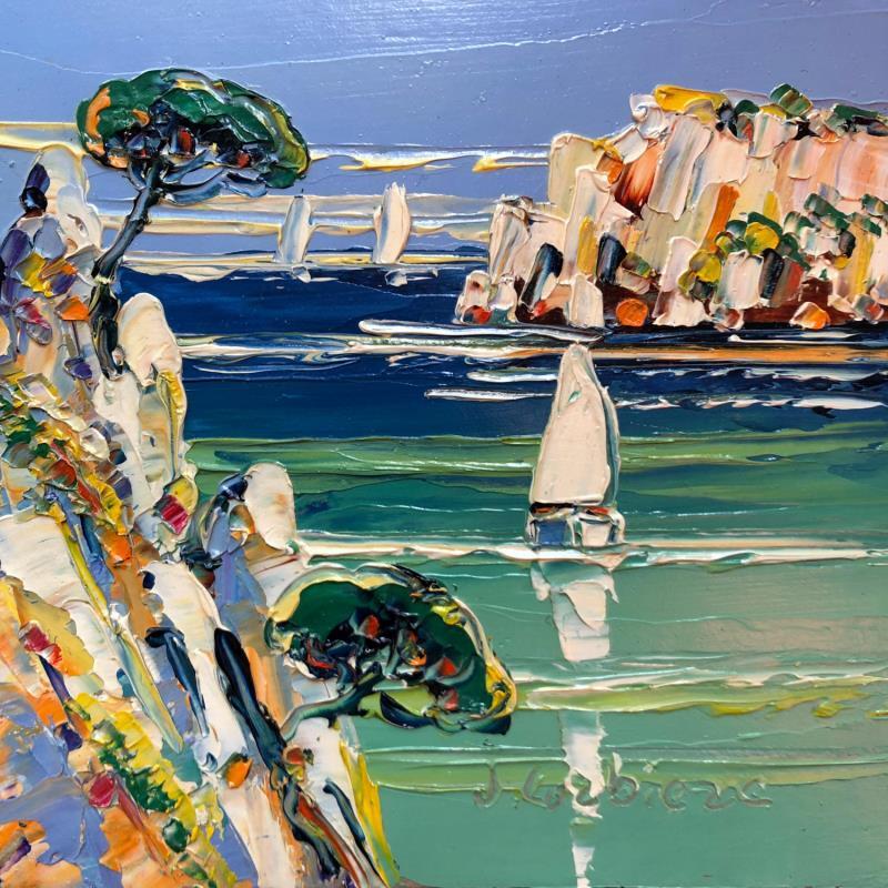 Painting Calanque En Vau  by Corbière Liisa | Painting Figurative Landscapes Marine Oil
