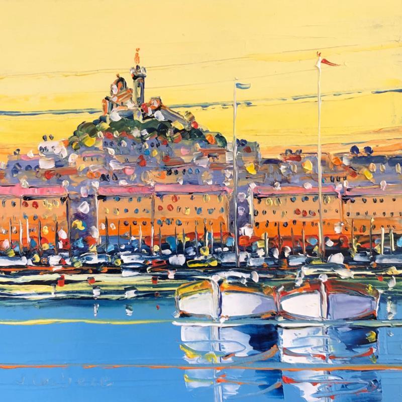Painting Matin dans le vieux port  by Corbière Liisa | Painting Figurative Oil Landscapes, Pop icons