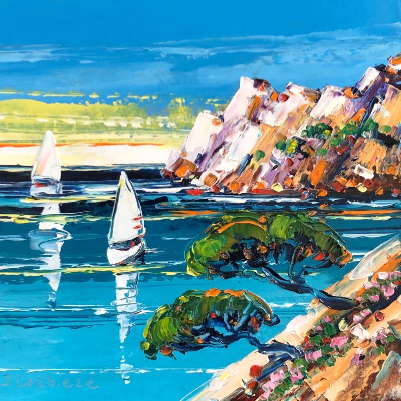 Gemälde Marseille-Cassis  von Corbière Liisa | Gemälde Figurativ Landschaften Marine Öl