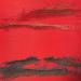 Gemälde Carré Grain de Sable Rouge von CMalou | Gemälde Materialismus Minimalistisch Sand