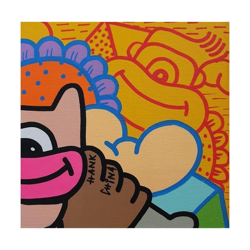Gemälde Joy division two von Hank China | Gemälde Pop-Art Pop-Ikonen Acryl Posca