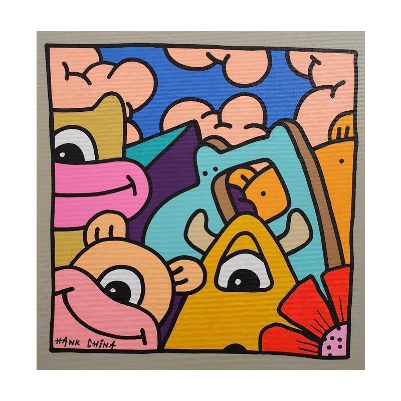 Painting Lithium Two by Hank China | Painting Pop-art Pop icons Acrylic Posca