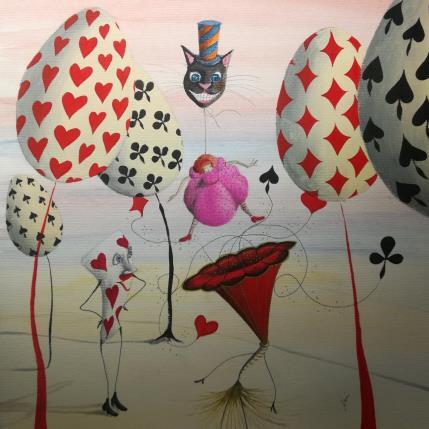 Painting Il carnevale di Alice by Nai | Painting Surrealism Acrylic, Gluing Cinema, Music, Society