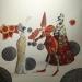 Peinture Lo Strano Carnevale par Nai | Tableau Surréalisme Nature Scènes de vie Acrylique Collage