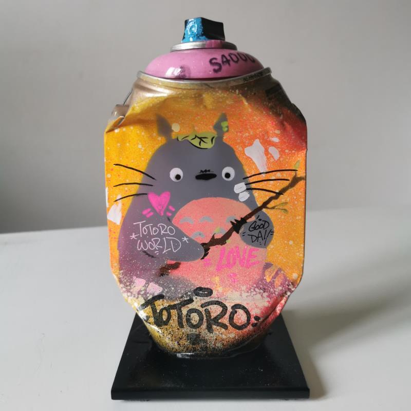 Sculpture Totoro par Kedarone | Sculpture Pop-art Acrylique, Graffiti Icones Pop