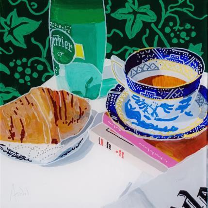 Peinture Bulles du petit déjeuner par Auriol Philippe | Tableau Figuratif Acrylique, Plexiglas, Posca Natures mortes