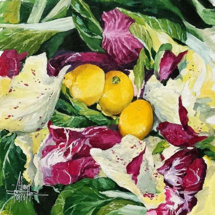 Painting Radicchio by Parisotto Alice | Painting Figurative Oil
