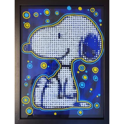 Sculpture Snoopy smiley Box 3D by Wawapod | Sculpture Pop-art Acrylic, Posca Pop icons