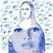 Gemälde Mona lisart von Wawapod | Gemälde Pop-Art Pop-Ikonen Acryl Posca