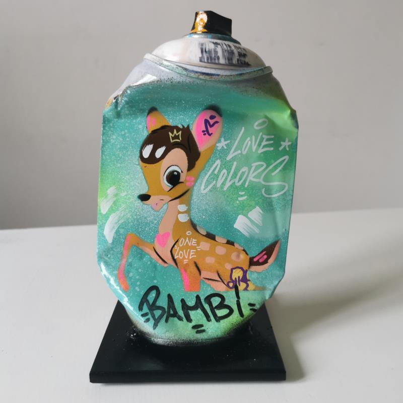 Sculpture Bambi by Kedarone | Sculpture Pop-art Pop icons Graffiti Acrylic