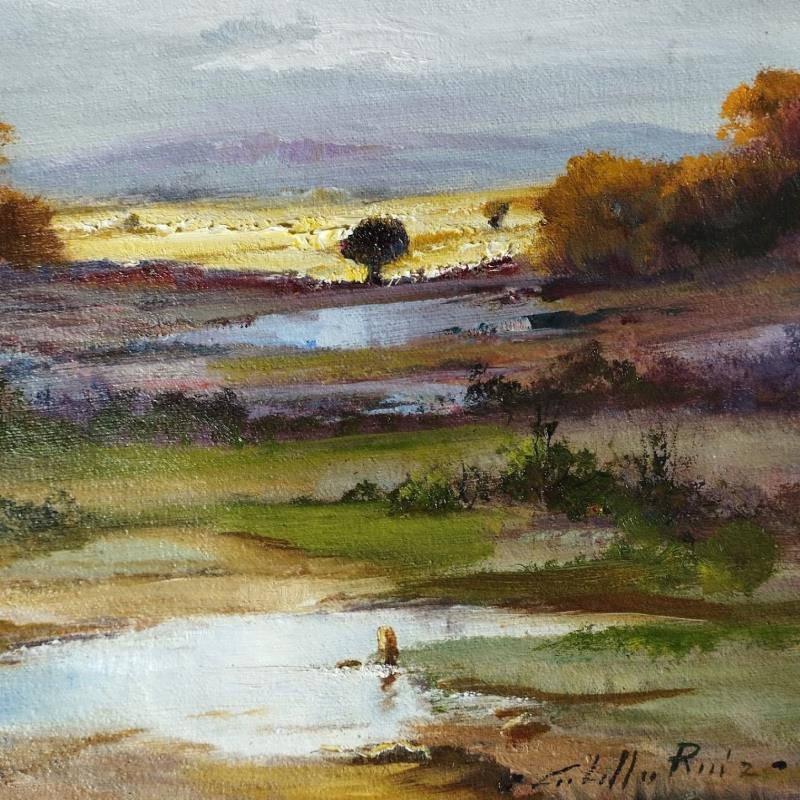 Gemälde Atardecer I von Cabello Ruiz Jose | Gemälde Impressionismus Landschaften Öl