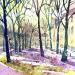 Painting NO.  2464  THE HAGUE  LANGE VOORHOUT SPRING by Thurnherr Edith | Painting Subject matter Urban Watercolor