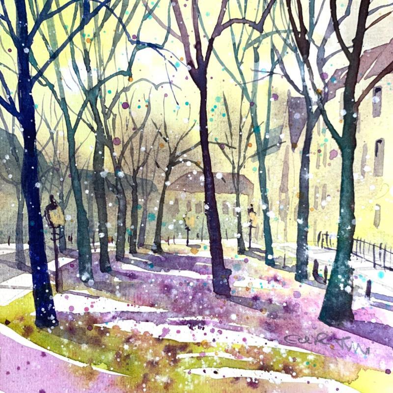 Painting NO.  2464  THE HAGUE  LANGE VOORHOUT SPRING by Thurnherr Edith | Painting Subject matter Watercolor Urban