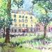 Painting NO.  2470  THE HAGUE  HOTEL DES INDÈS by Thurnherr Edith | Painting Subject matter Urban Watercolor