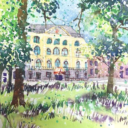 Painting NO.  2470  THE HAGUE  HOTEL DES INDÈS by Thurnherr Edith | Painting Subject matter Watercolor Urban