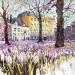 Painting NO.  2476  THE HAGUE  HOTEL DES INDÈS CROCUSSES by Thurnherr Edith | Painting Subject matter Urban Watercolor